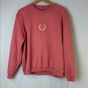 Fred Perry Pink Sweatshirt Size Large